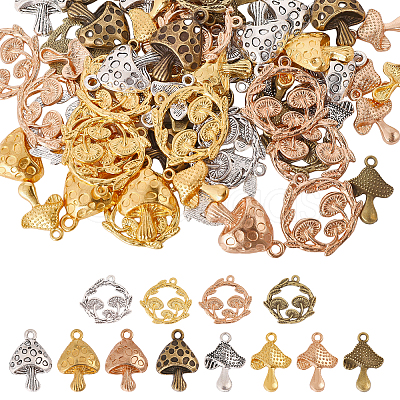 72pcs 12 Styles Alloy Pendants DIY-CA0006-55-1
