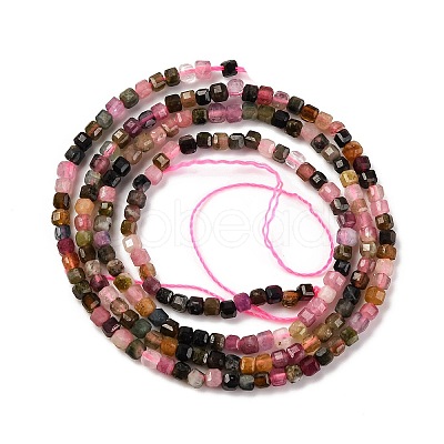 Natural Multicolor Tourmaline Beads Strands X-G-F770-A01-02-1