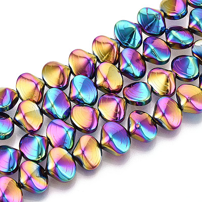 Electroplated Synthetic Non-magnetic Hematite Beads Strands G-T139-64A-1