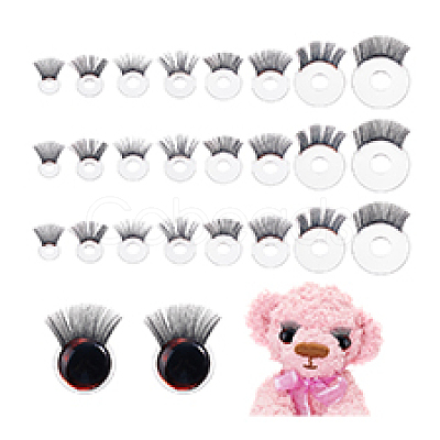 26Pcs 8 Styles Acrylic Doll Eyelashes FIND-PH0026-66-1