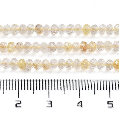 Natural Rutilated Quartz Beads Strands G-J400-C11-02-1