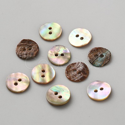 Natural Shell Buttons LS-BUTT-WH0024-041B-1