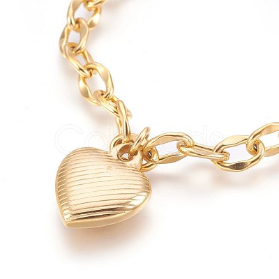 Ion Plating(IP) 304 Stainless Steel Pendant Bracelets BJEW-P237-05G-1