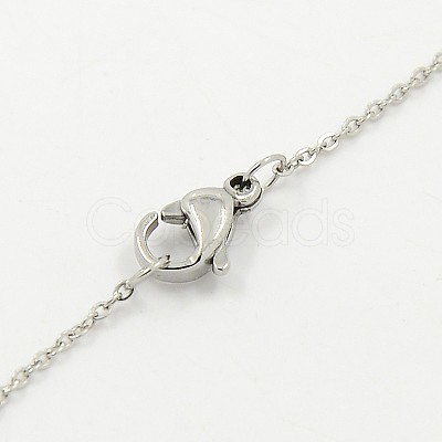 Tarnish Resistant 304 Stainless Steel Necklaces STAS-D022-01-1