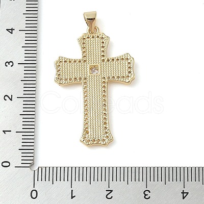Brass Micro Pave Cubic Zirconia Pendants KK-I712-52G-01-1