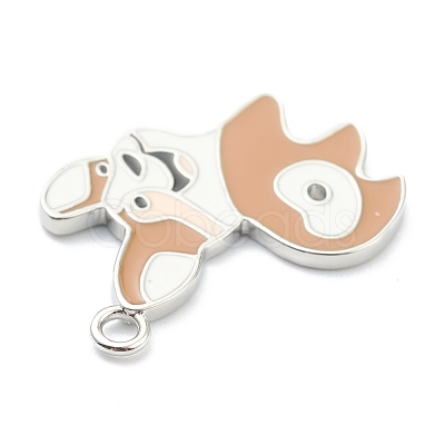 Brass Enamel Pendants KK-J278-41P-1