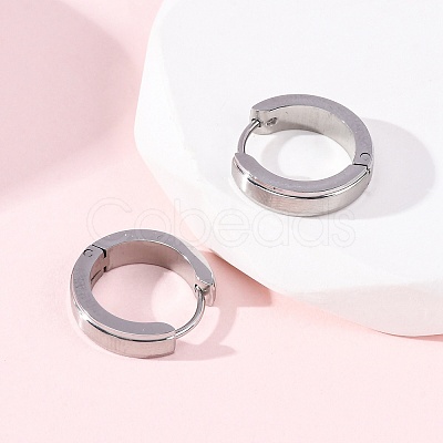 304 Stainless Steel Hoop Earrings EJEW-D331-19A-P-1