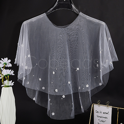 Polyester Lady Tulle Collars AJEW-WH20072-25B-1