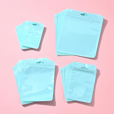 40Pcs 4 Styles Macaron Color Plastic Yin-yang Resealable Bags OPP-FS0001-18D-1