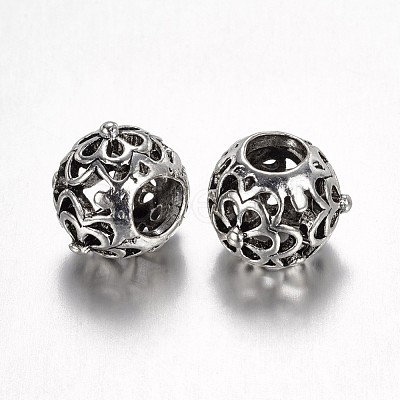 Alloy European Beads PALLOY-G152-12AS-1
