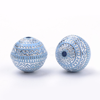 Plating Acrylic Beads X-PACR-Q115-18-1