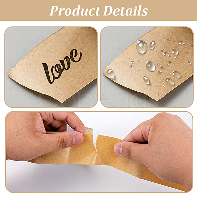 50M Kraft Paper Adhesive Tape AJEW-WH20098-089-1