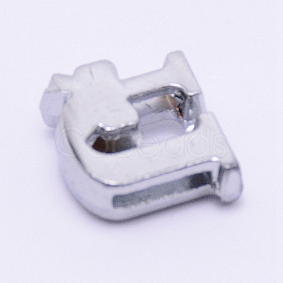 Zinc Alloy Slide Charms ALRI-WH0006-02P-1