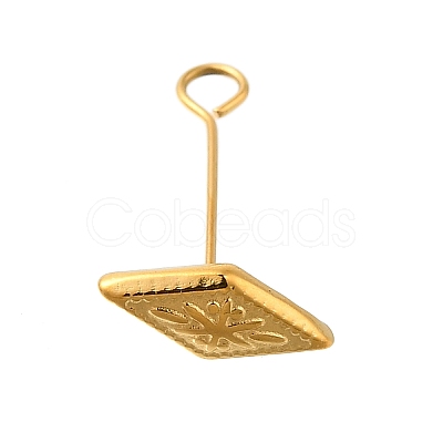 304 Stainless Steel Pendants STAS-R159-62G-1