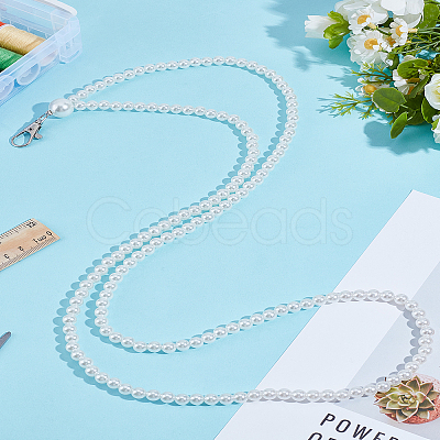 1Pc Plastic Imitation Pearl Beaded Dress Helpers DIY-LP0004-10A-1