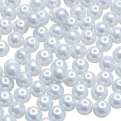 Eco-Friendly Dyed Glass Pearl Round Beads HY-BC0001-8mm-RB001-1