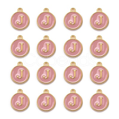 Golden Plated Alloy Enamel Charms ENAM-S118-07J-1