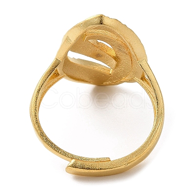 Light Gold Brass Adjustable Rings for Women RJEW-A022-01C-1