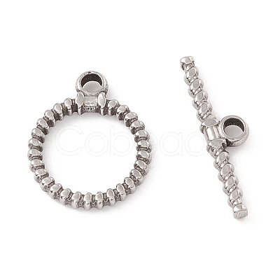 Non-Tarnish 304 Stainless Steel Toggle Clasps STAS-G262-04P-1