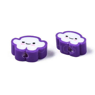 Handmade Polymer Clay Beads X-CLAY-N008-033A-1