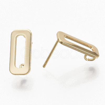 Brass Stud Earring Findings LS-X-KK-T056-10G-NF-1