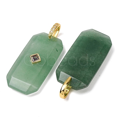 Natural Green Aventurine Pendants GG-CBA51ED-05G-03-1