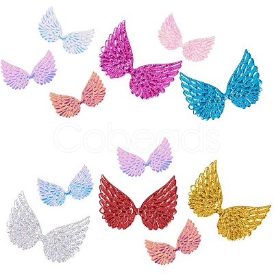 Glittery Angel Wings Patches DIY-PH0026-30-1