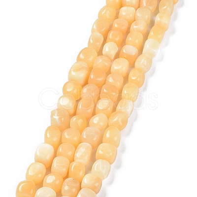 Natural Topaz Jade Beads Strands G-C038-02P-1