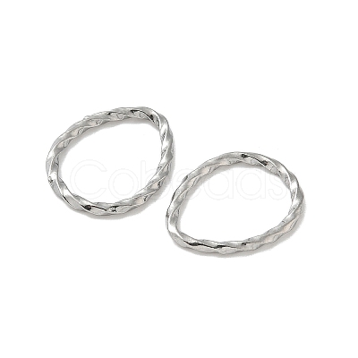 304 Stainless Steel Twisted Teardrop Linking Rings STAS-L300-007P-1