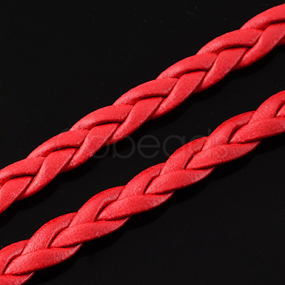 Braided Imitation Leather Cords LC-S002-5mm-01-1