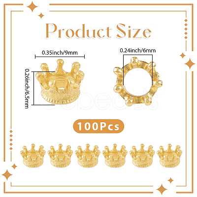 100Pcs Alloy European Beads FIND-PA0001-31-1