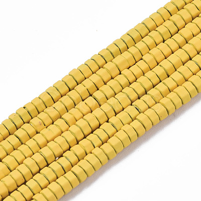 Spray Painted Non-magnetic Synthetic Hematite Beads Strands G-R468-02A-11-1
