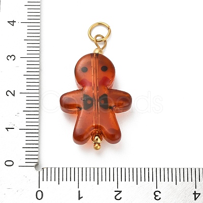 Christmas Handmade Lampwork Pendants LS-STAS-C147-03D-1