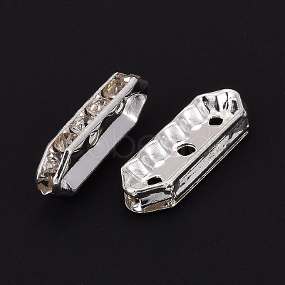 Brass with Grade A Rhinestone Bridge Spacers RB-H236-S-1