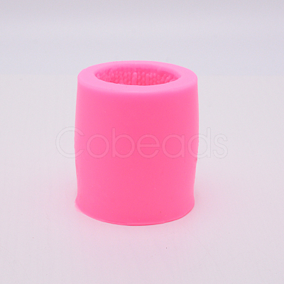 Wool Pattern Column Silicone Candle Molds DIY-WH0175-60-1