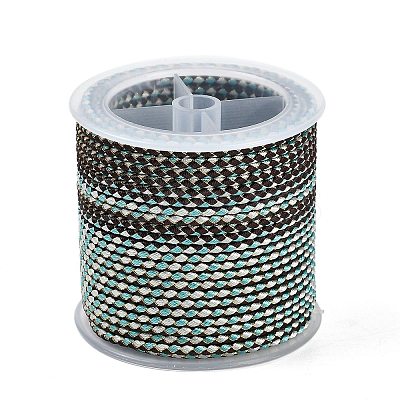 11M Polyester Braided Cord with Cotton Core & Metallic Thread OCOR-Z006-01-13-1