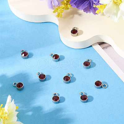 10Pcs Glass Rhinestone Charms STAS-TA0003-26D-1