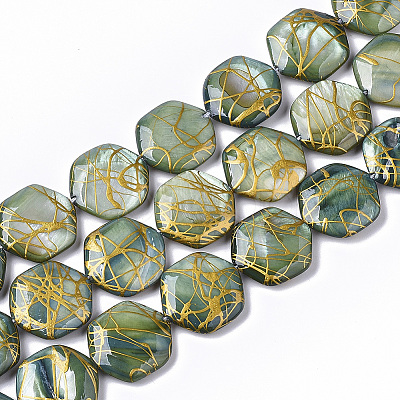 Drawbench Freshwater Shell Beads Strands X-SHEL-T014-013E-1