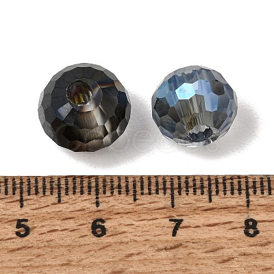 Transparent Electroplate Glass Beads GL-CBA2F3D-01-1