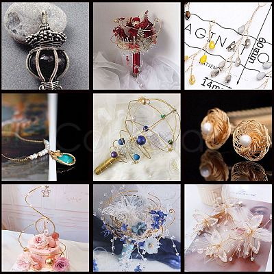 DIY Wire Wrapped Jewelry Kits DIY-BC0011-81G-01-1