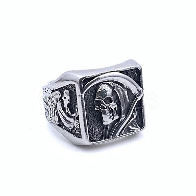 304 Stainless Steel Finger Rings for Men FS-WGDAB90-08-1
