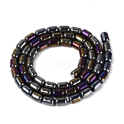 Electroplate Opaque Glass Beads Strands EGLA-Q132-03A-C05-1
