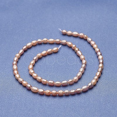 Natural Cultured Freshwater Pearl Beads Strands PEAR-P060-06A-1