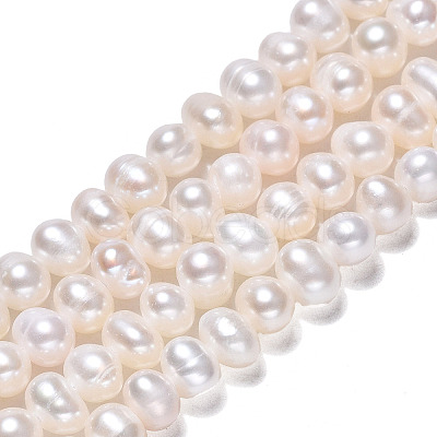 Natural Cultured Freshwater Pearl Beads Strands PEAR-N013-04C-1