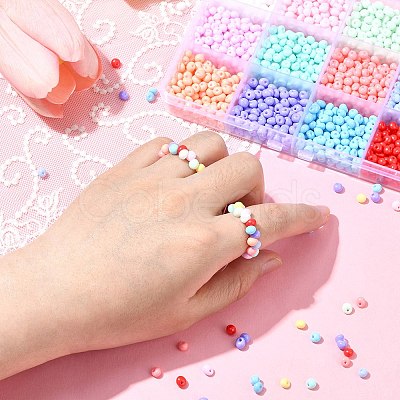 180G 12 Colors 6/0 Opaque Baking Paint Glass Seed Beads SEED-CJ0001-23-1