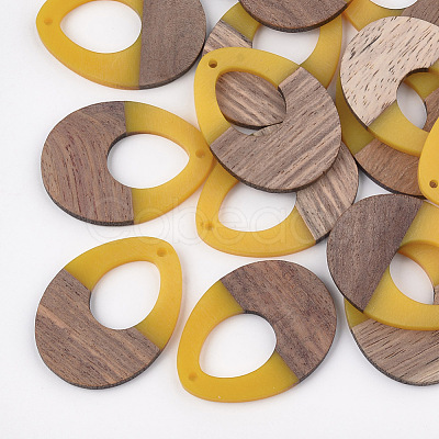 Resin & Walnut Wood Pendants RESI-S358-05D-1