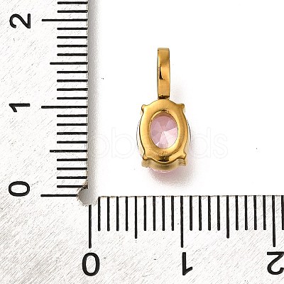 Ion Plating(IP) 304 Stainless Steel Rhinestone Pendants STAS-A104-11G-09-1