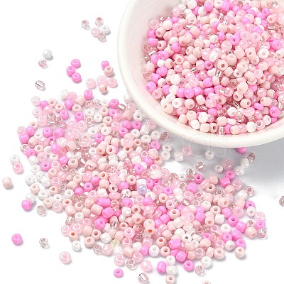 Opaque & Transparent Inside Colours Glass Seed Beads SEED-YW0002-16A-1