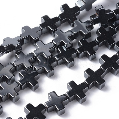 Non-Magnetic Synthetic Hematite Beads Strands X-G-G096-10x10x4mm-1