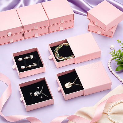 Paper Jewelry Drawer Boxes LS-CON-WH0085-203C-1